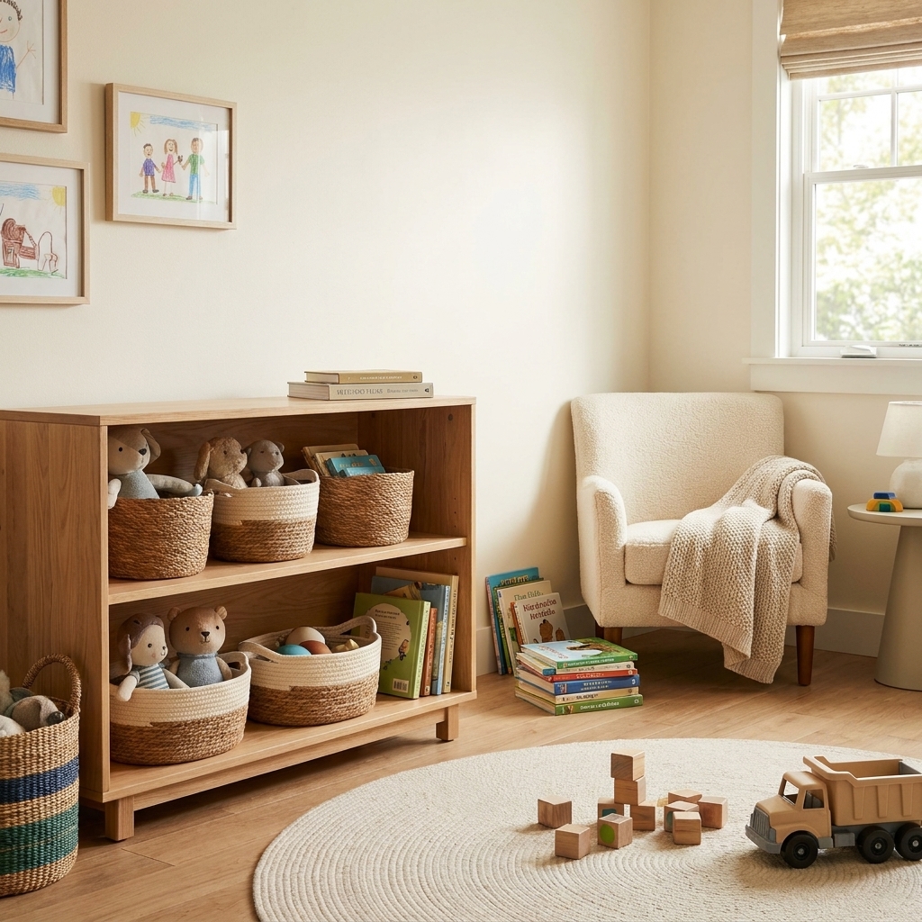 Montessori-Inspired Kids Room Organization That Sticks