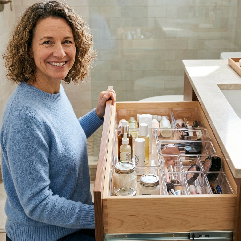 Organize Deep Bathroom Vanity Drawers